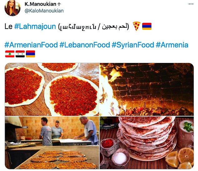 9. Lahmacuna da bazen "Ermeni pizzası" bazen de bizim kullandığımız ismiyle lahmacun diyorlar. İki isimle de duyabilirsiniz.
