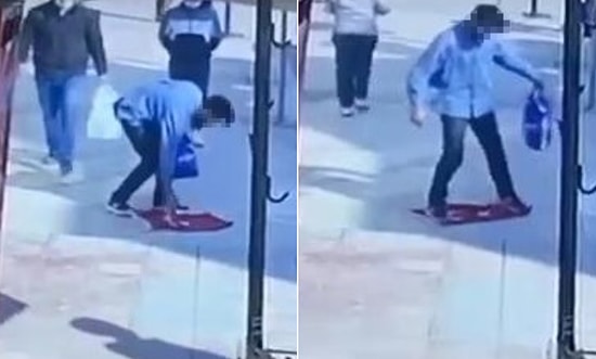 Türk Bayrağını Yere Serip Üzerine Bastı, Gözaltına Alındı!