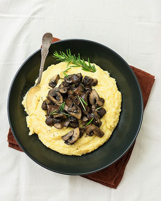 8. Mantarlı Polenta Tarifi: