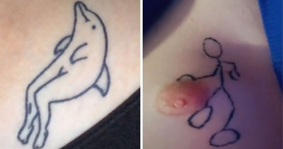15 людей поделились фото самых смешных и нелепых татуировок, которые они когда-либо делали