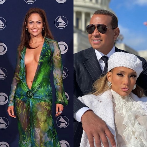 1. Дженнифер Лопес 20 лет назад и сегодня: