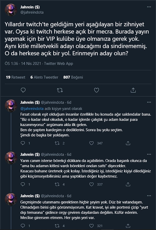 Jahrein: “Yayın yapmak için bir VIP kulübe üye olmanıza gerek yok”