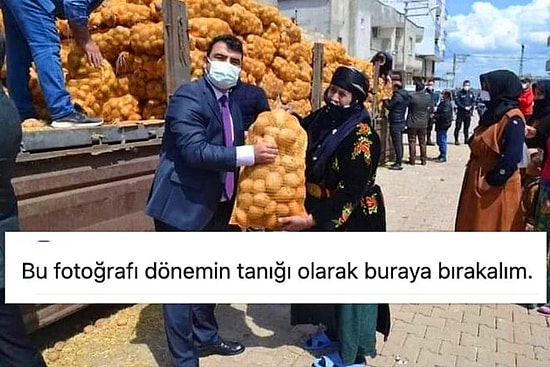 İnsani Yardım 'Şova' Döndü: Hilvan Kaymakamı'nın Patates Çuvalı Pozu Sosyal Medyanın Gündeminde