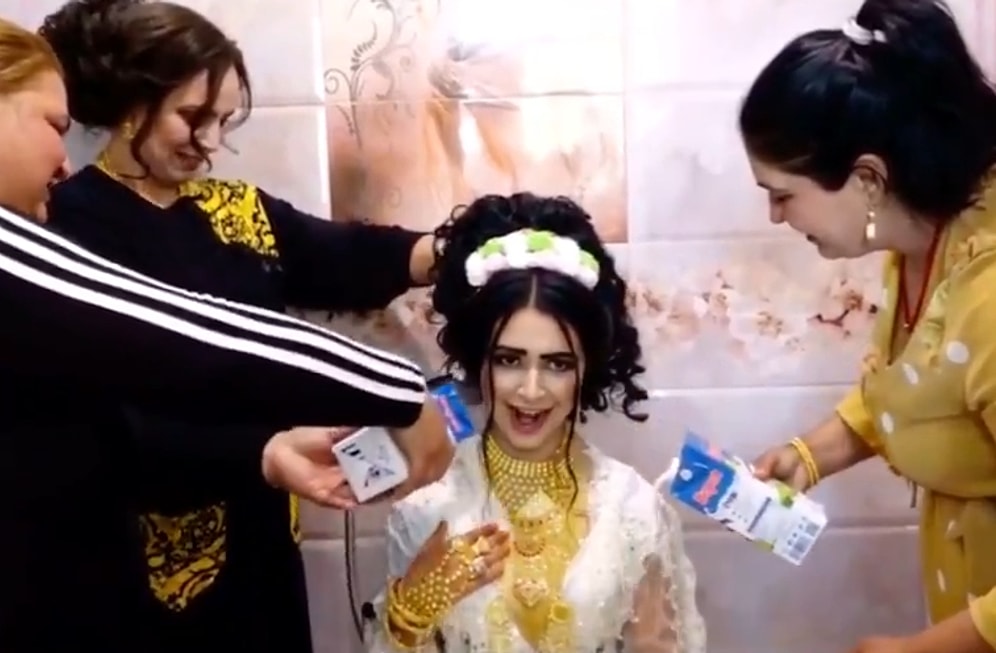 Bu Nasıl Adet? Gelini Banyoya Sokup Üzerine Süt Döktüler