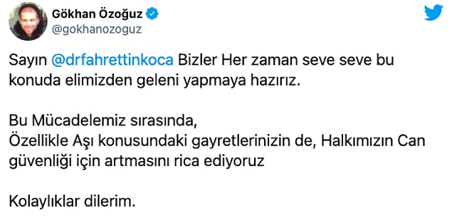 Özoğuz: "Elimizden geleni yapmaya hazırız"