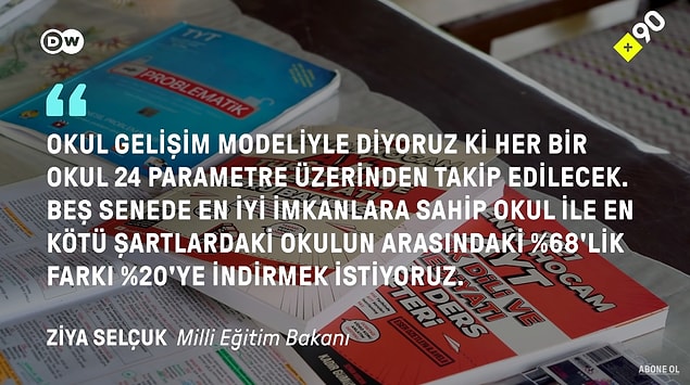 Ayca aynı zamanda özel okul ve devlet okullarının sahip olduğu imkanlar arasındaki farklılıklardan da bahsediyor. Milli Eğitim Bakanı Ziya Selçuk da onun dediğini doğrular nitelikte bir açıklama yapmıştı.
