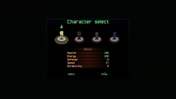 Seçilebilecek farklı karakterler oyunda yer alıyor