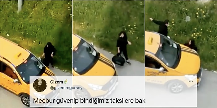 Mersin'de Taksici Abinin Aracını Kız Kardeşinin Üzerine Sürdüğü Görüntüler Kan Dondurdu