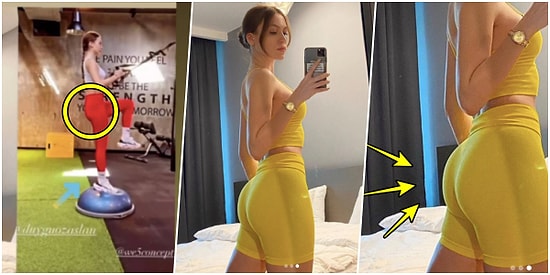 Shop mu Spor Hareketi mi? Duygu Özaslan'ın 1 Saat İçerisinde Değişen Popo Büyüklüğü Tartışma Yarattı