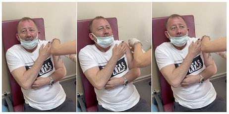 Sergen Yalçın'ın Koronavirüs Aşısı Olurken Çekilen Videosu İzleyenleri Güldürdü