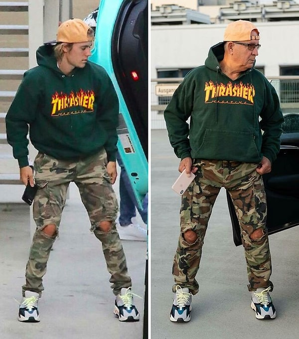 Джастин Бибер и Gramps. Кто же победит в этом раунде?)