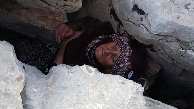 Kayalıkların Arasına Sıkışan 81 Yaşındaki Kadın 3 Gün Sonra Kurtarıldı