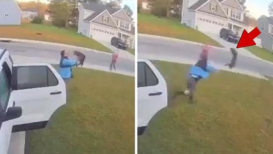 Eşine Saldıran Vaşağı Elleriyle Yakalayıp Uzaklaştıran Adam ve Kadının Çığlık Çığlığa Kaldığı O Anlar!