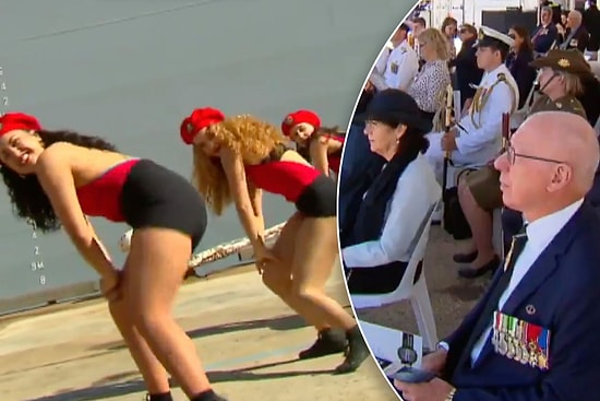 Askeri Geminin Hizmete Giriş Töreninde Twerk Yapan Kadınların Dans Gösterisinin Yansıtılma Şekli Tepki Çekti