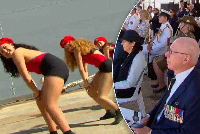 Askeri Geminin Hizmete Giriş Töreninde Twerk Yapan Kadınların Dans Gösterisinin Yansıtılma Şekli Tepki Çekti