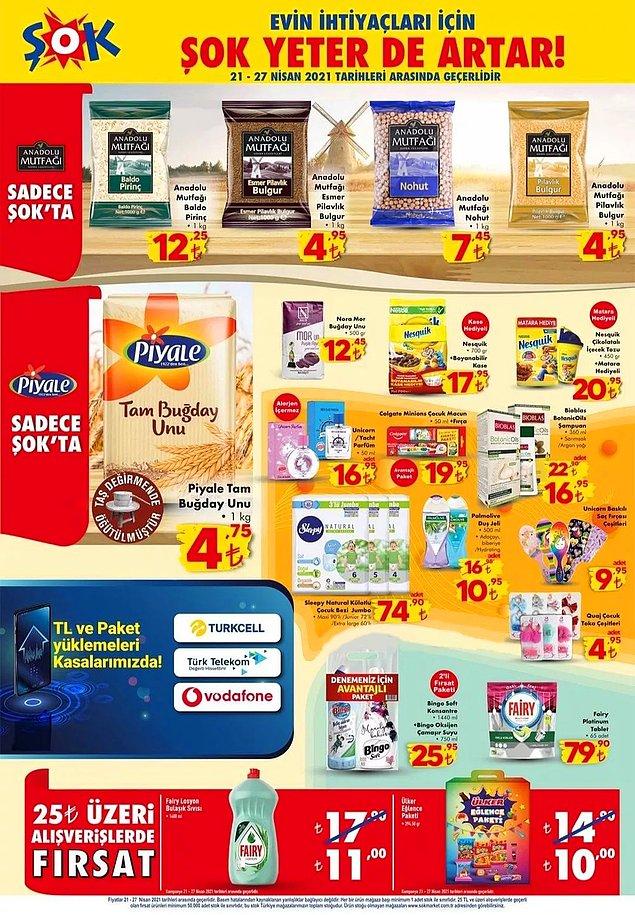 Anadolu Mutfağı ve Piyale ürünleri ŞOK'a özel fiyatlarıyla satışta olacak.
