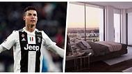 Cristiano Ronaldo'nun Lizbon'daki 6 Milyon Sterlinlik Evi İçin Alınan ve Vinç Yardımıyla Taşınan Devasa Yatağı