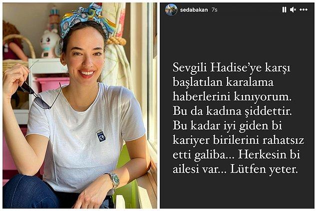 11. Ünlü oyuncu Seda Bakan, yakın arkadaşı Hadise ile ilgili çıkan haberlere tepki gösterdi!