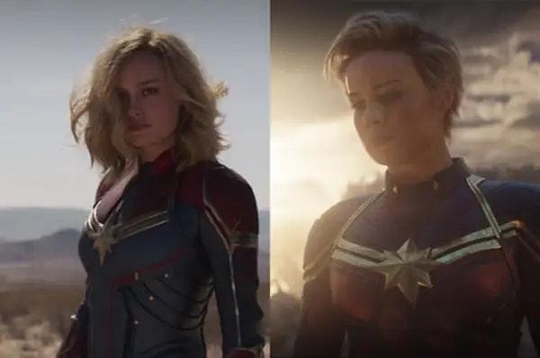 5. Brie Larson, Kaptan Marvel (2019) ve Yenilmezler: Sonsuzluk Savaşı (2019) filmlerinde Carol Danvers rolünde.