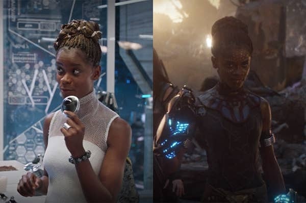 18. Letitia Wright, Kara Panter (2018) ve  Yenilmezler: Sonsuzluk Savaşı (2019) filmlerinde Shuri rolünde.