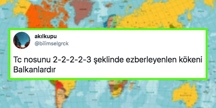 T.C Kimlik No Ezberleme Şekline Göre Senin Kökenin Neresi?