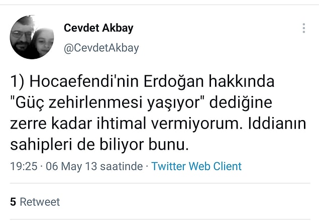 O tweetlerin bir kısmı şöyle: