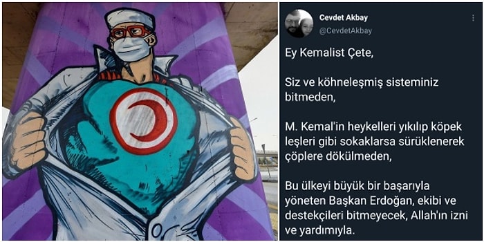 Mansur Yavaş'ın Sağlık Çalışanları İçin Yaptırdığı Grafitilere Laf Eden Kişinin Tepki Çeken Paylaşımları