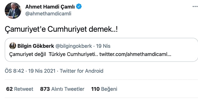 Çamlı ise iddiasını yeniledi.