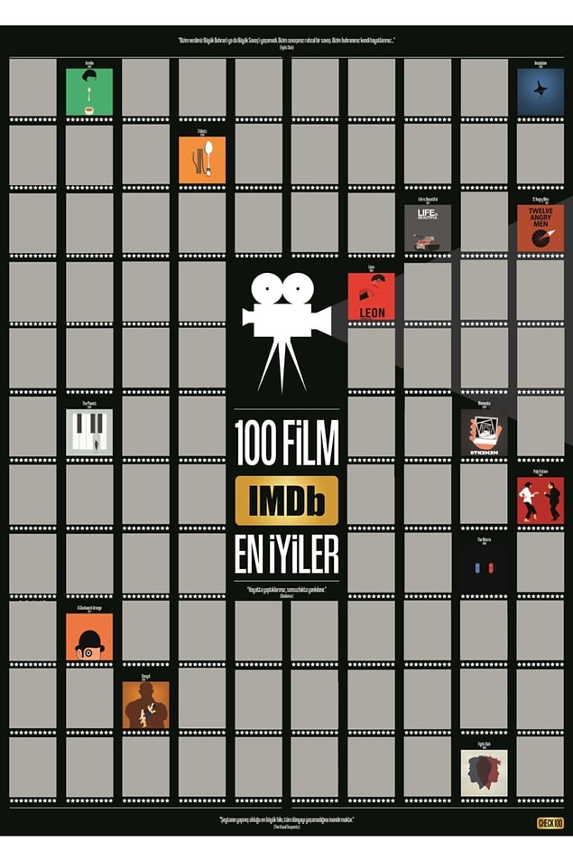 20. İzlediğiniz filmleri bu posterde işaretleyin.