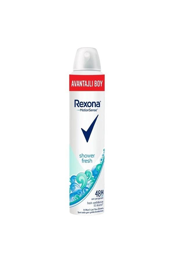 10. Alerjen içermeyen, kaliteli içeriğiyle cildinize zarar vermeyen Rexona deodorant avantajlı boyu ile çok fazla talep görmüş...