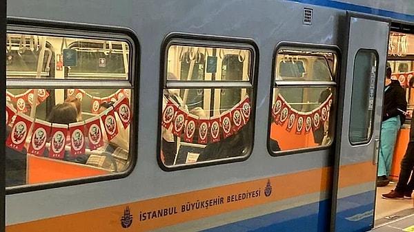 23 Nisan Ulusal Egemenlik ve Çocuk Bayramı nedeniyle İstanbul’da metro ve tramvaylar Türk bayrakları ile süslenmişti. İstanbullular da bu görüntüler karşısında hem duygulandı hem de geçmişe gitti.