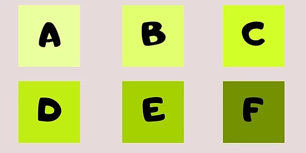 Какой из этих оттенков зеленого вам больше нравится?