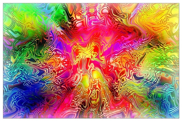 Наконец, какой цвет утомляет ваши глаза на этом изображении?