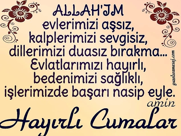 Hadisli Cuma Mesajları