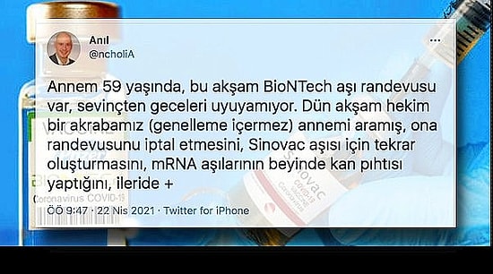 Yanlış Bilgiler Sonucu Aşı Olmaktan Vazgeçen Annesini Aşırı Mantıklı Bilgilerle İkna Eden Evladı Okumalısınız