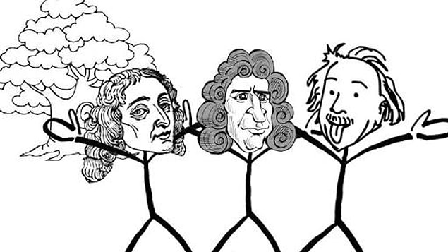 1. Einstein, Newton ve Pascal birlikte saklambaç oynamaktadır.