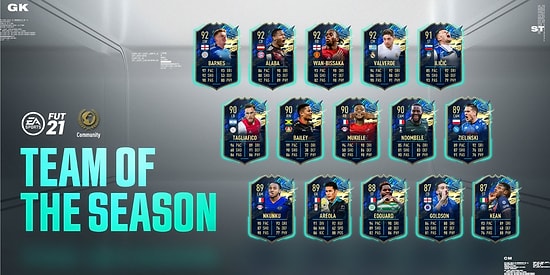 FIFA Topluluğu Tarafından Seçilen Futbolcular, Team of The Season (TOTS) Olarak FIFA 21'ye Eklendi!