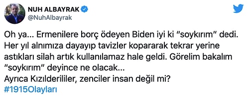 Joe Biden'in 1915 Olaylarını 'Soykırım' Olarak Adlandırması Sosyal Medyanın Gündeminde