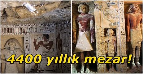 Mısır'ın Sakkara Nekropolünde Yapılan Kazılar Sonucu Bulunan 4400 Yıllık El Değmemiş Mezar