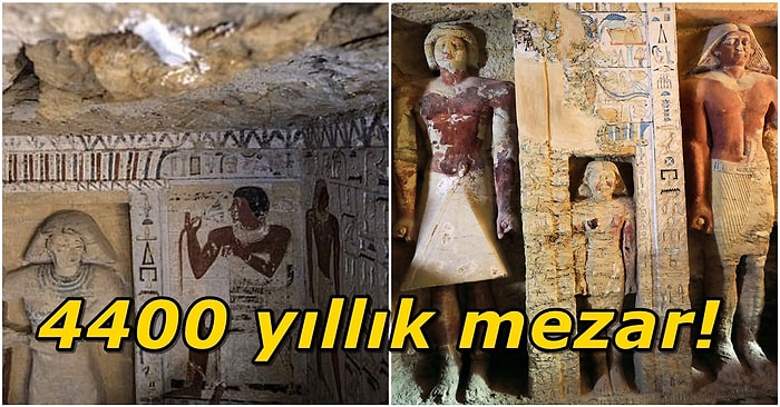 Mısır'ın Sakkara Nekropolünde Yapılan Kazılar Sonucu Bulunan 4400 Yıllık El Değmemiş Mezar