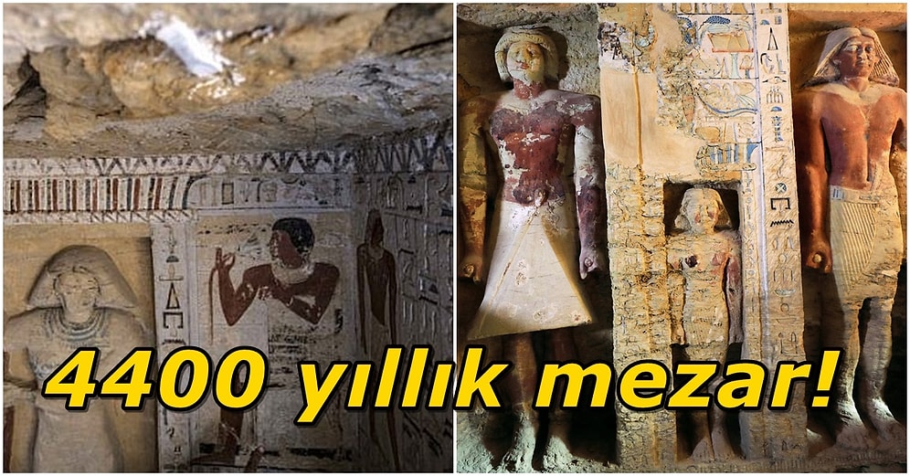 Mısır'ın Sakkara Nekropolünde Yapılan Kazılar Sonucu Bulunan 4400 Yıllık El Değmemiş Mezar