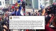 AKP'li Belediye Başkanının 23 Nisan'da Çocukları Peşinden Koşturup Üstlerine Oyuncak Atması Tepki Çekti