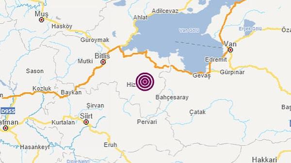 Btilis'te Peş Peşe İki Deprem