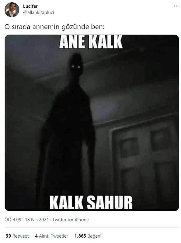 5. Ne yapsın, iftarın kaldırılmasına bile yardım etmiyoruz.