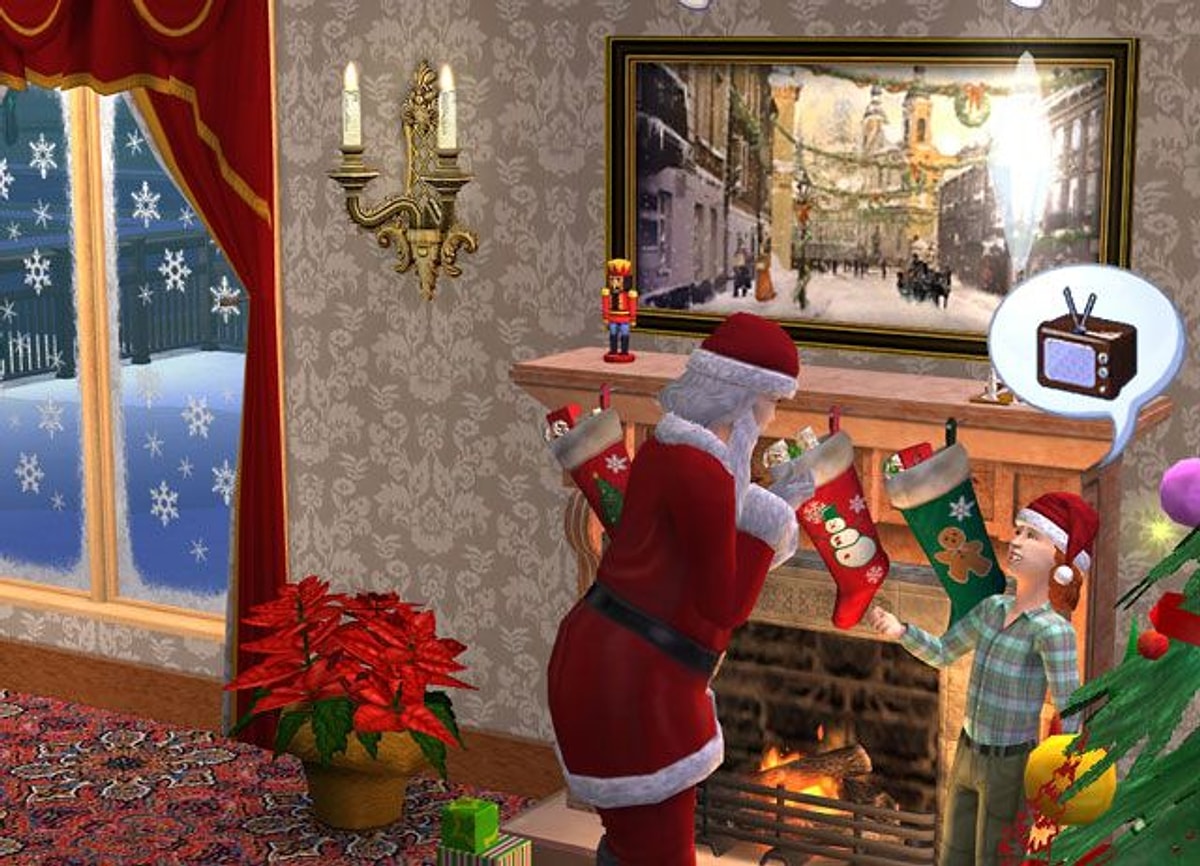 Игры на 3 на новый год. SIMS 2 Рождество. Симс 3 новогодние праздники. SIMS 2 праздник. Festive Holiday the SIMS 2.