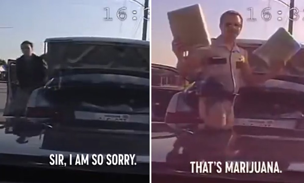 Arkadan Çarptığı Kişiden Özür Dileyen Polis, Şoförün Neden Kaçtığına Anlam Veremezken Bagajdan Esrar Çıktı