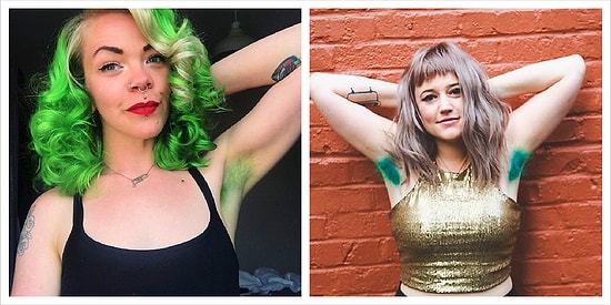 Думаете, что вы видели все? Погодите, мы покажем вам крашеные подмышки - бьюти-тренд из Инстаграма (10 фото)