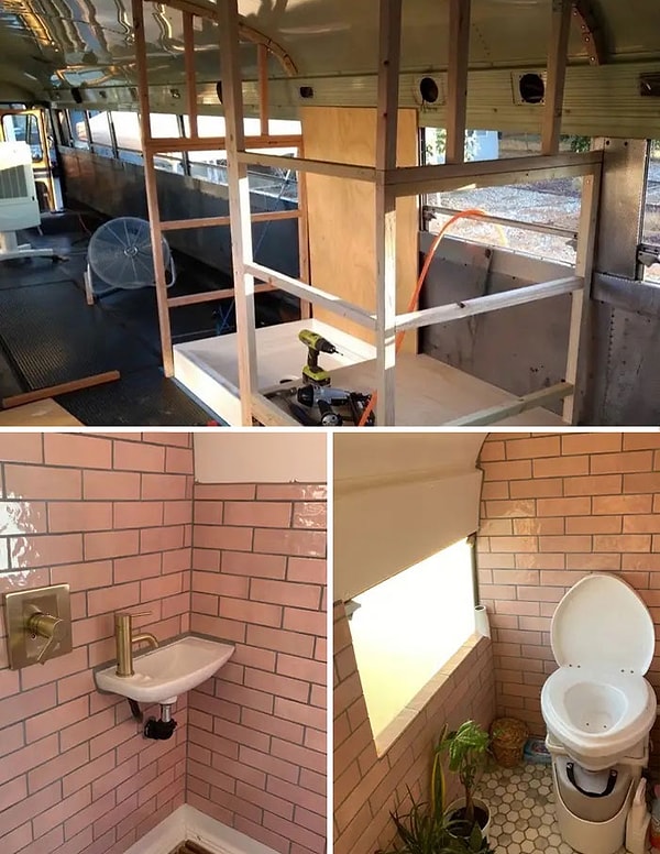 Этот домик на колесах имеет гостиную, кухню, обеденную зону, спальню, ванную комнату и по-прежнему сохраняет свою функциональность