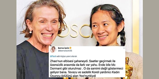Frances McDormand ve Chloé Zhao'nun Oscar Törenlerindeki Makyajsız ve Sade Halleri İnsanları İkiye Böldü