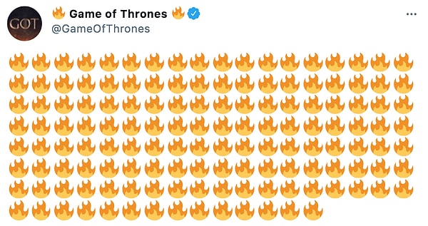 Сначала, официальный аккаунт легендарного сериала в Твиттере "загорелся пламенем". И мы начали подозревать, что скоро будет жарко...